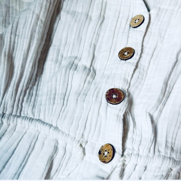 🌊 Rip Curl white cotton coverup romper - Picture 5 of 6